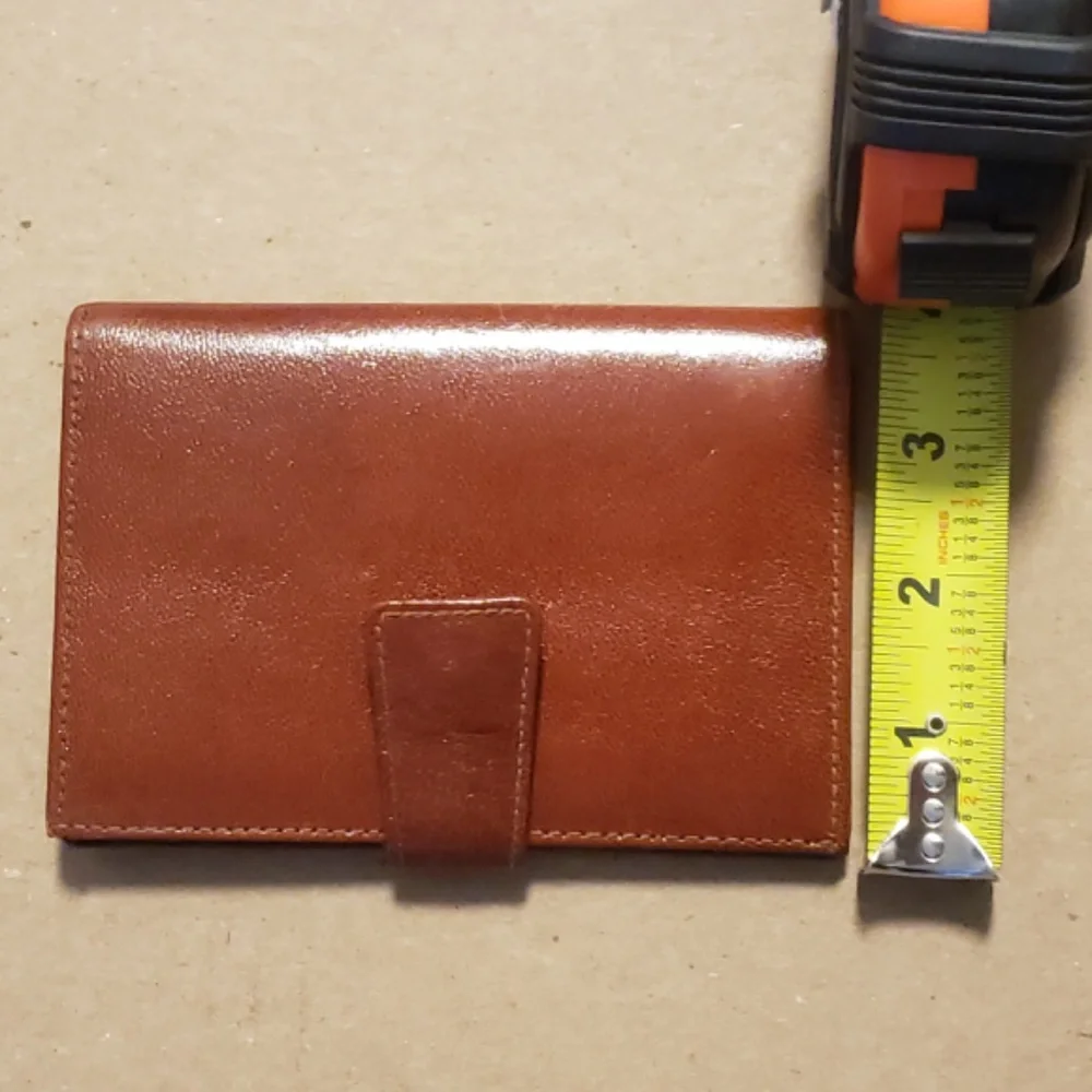 Vintage 80s Authentic French Leather Wallet Brand New Never Used